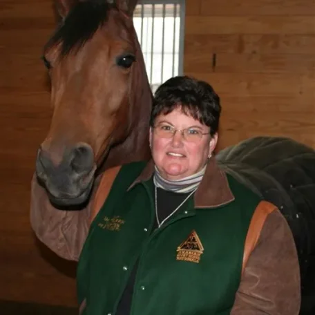Trixie with Marilyn at Keepsake Arabians
