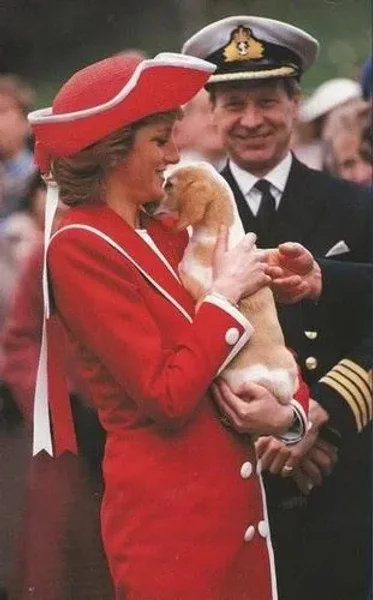 Princess Diana and a few of her pets