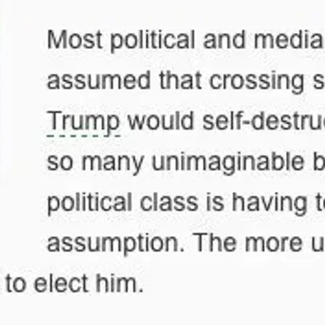 Quotes and excerpts from people on all sides of the discussion about Donald Trump and whether he should be our next President