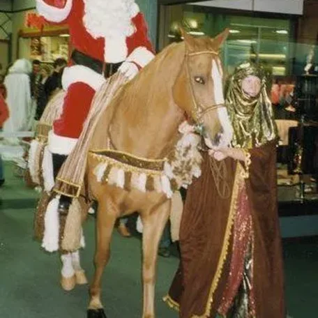 giving Santa a lift!