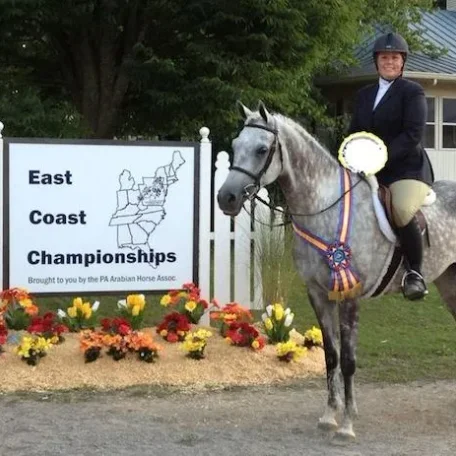 LUXEMERE PATRICIAN+// 
The Arabian-Bred Hunter & Jumper Assoc. High Point H/J of the East Coast Championships for 2013 is Kimberly Graves and her Arabian gelding LUXEMERE PATRICIAN (Falcon BHF x TA Jihana Bey). Congratulations!