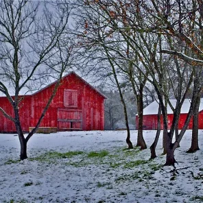 Winter Barns and Covered Bridges