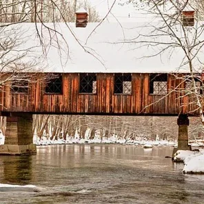Winter Barns and Covered Bridges