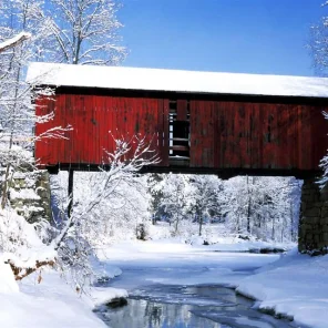 Winter Barns and Covered Bridges