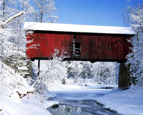 Covered Bridges and Winter Barns