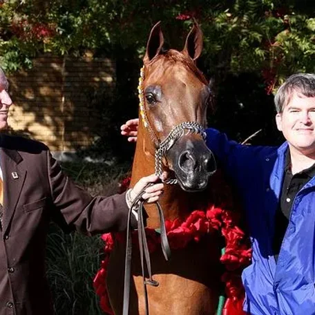 Dr. Davidson and myself just after the 2010 National win with SHF Miss Scarlet+