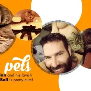 Dan Bilzerian - His Goats and Cat - Who'd Have Guessed