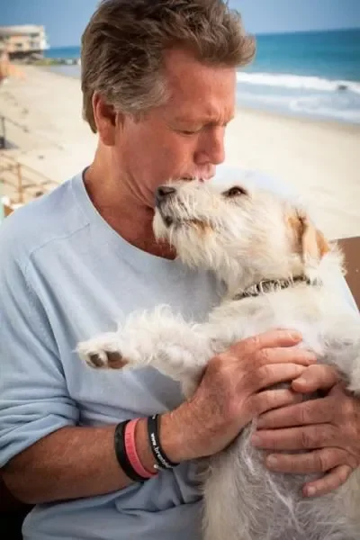 Ryan O'Neal says; “Adopting my rescue dog Mozart is the greatest thing that has happened to me in years. He is my best friend.”
