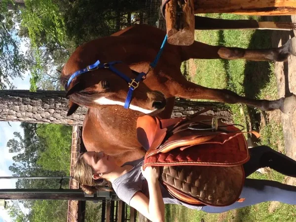 Doux and his rider and owner Madeline Rich.