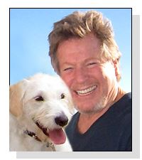 Ryan O’Neal and Mozart the dog