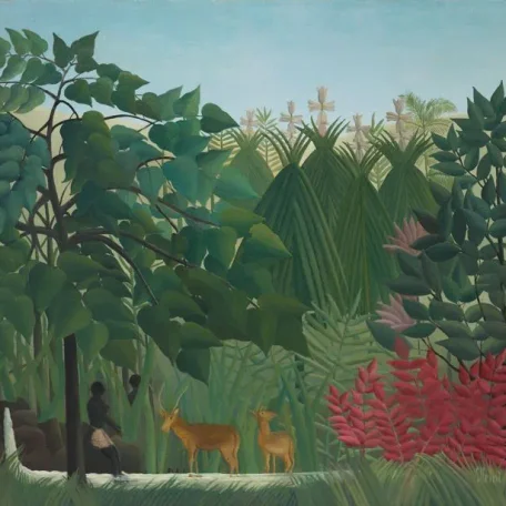 Tranquility in Primitive Artwork