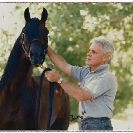 Raymond Mazzei with Garnizon, Polish National Champion Stallion