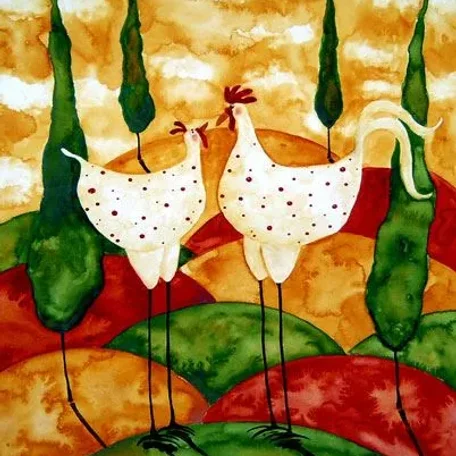 Tranquility in Primitive Artwork
